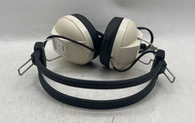 Load image into Gallery viewer, MEP Model 04-H Beige Black Built-In Mic Wired Over The Ear Stereo Headphones