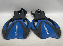 Load image into Gallery viewer, US Divers ProFlex Unisex Blue Black Diving Swim Snorkeling Fins Size 10-13M/12W