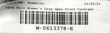 Load image into Gallery viewer, Zara Knit Womens Gray Heather Long Sleeve Open Front Cardigan Sweater Size M