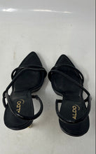 Load image into Gallery viewer, Aldo Womens Dorah Black Leather Open Toe Stiletto Heel Strappy Sandals Size 8