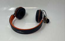Load image into Gallery viewer, Ailihen Black Orange Foldable Wired Over The Ear Headphones Not Tested