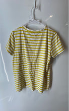 Load image into Gallery viewer, Banana Republic Womens Yellow White Striped Short Sleeve Pocket T-Shirt Size M