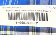 Load image into Gallery viewer, Nautica Mens Multicolor Cotton Long Sleeve Collared Button-Up Shirt Size Medium