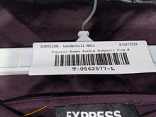 Load image into Gallery viewer, Express Womens Purple Sleeveless Cowl Neck Bodysuit Top Size M With Tag