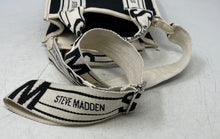 Load image into Gallery viewer, Steve Madden Womens Black White Adjustable Crossbody Strap Satchel Handbag