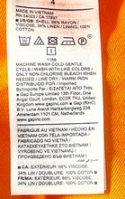 Load image into Gallery viewer, Banana Republic Womens Orange Short Sleeve Deep V-Neck Back Zipper Maxi Dress 4