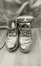 Load image into Gallery viewer, Jordan 12 Boys Black Shoes Size 3