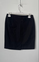 Load image into Gallery viewer, Banana Republic Womens Black Back-Zip Slit Straight & Pencil Skirt Size 0P