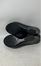 Load image into Gallery viewer, Italian Shoemakers Womens Black Rhinestone Wedge Heel Platform Sandals Size 10