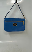 Load image into Gallery viewer, Michael Kors Womens Blue Inner Outer Pockets Small Shoulder Purse
