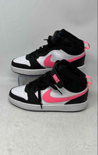 Load image into Gallery viewer, Nike Unisex Kids Court Borough Mid 2 White Pink Black Sneakers Shoes Size 5Y