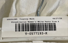 Load image into Gallery viewer, Stradivarius Womens White Pockets Wide Leg Trousers Pants Size 4