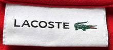 Load image into Gallery viewer, Lacoste Mens Red Cotton Regular Fit Short Sleeve Crew Neck Pullover T-Shirt Sz L