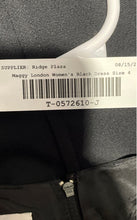 Load image into Gallery viewer, Maggy London Womens Black Short Sleeve Round Neck Back Zip Sheath Dress Size 4