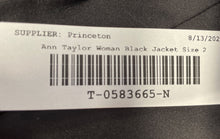 Load image into Gallery viewer, Ann Taylor Womens Black Long Sleeve Pockets Full-Zip Jacket Size 2