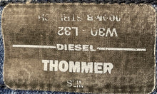 Load image into Gallery viewer, Diesel Mens Thommer Blue Denim Light Wash Slim Fit Skinny Leg Jeans Size 30