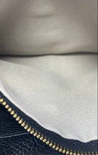 Load image into Gallery viewer, Valentina Womens Black Brown Pebbled Leather Double Zip Top Shoulder Bag