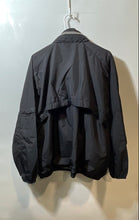 Load image into Gallery viewer, Starter Mens Black Pockets Long Sleeve Full Zip Windbreaker Jacket Size Large