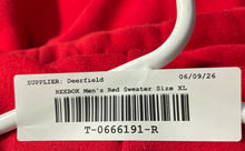 Load image into Gallery viewer, Reebok Mens Red Long Sleeve Florida Panthers Pullover Hoodie Size XL
