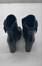 Load image into Gallery viewer, Circus NY Womens Alie Black Leather Block Heel Platform Ankle Boots Size 8M