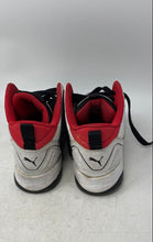 Load image into Gallery viewer, Puma Mens Backcourt Mid 374139-01 White Red Black Lace-Up Sneaker Shoes Size 8.5