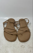 Load image into Gallery viewer, Michael By Michael Shannon Womens Beige Leather Strappy Sandals Size 9