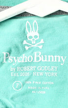 Load image into Gallery viewer, Psycho Bunny By Robert Godley Mens Green Pima Cotton Crew Neck T-Shirt Size 7