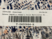 Load image into Gallery viewer, Banana Republic Womens Multicolor Printed 3/4 Sleeve Tunic Dress Size XS