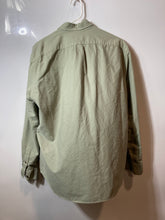 Load image into Gallery viewer, J.Crew Mens Green Garment Dye Slim Fit Untucked Button-Up Shirt Size Large