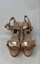 Load image into Gallery viewer, Michele Lopriore Milano Womens Rose Gold Block Heel Platform Sandals Size 36