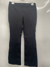 Load image into Gallery viewer, Banana Republic Womens Sloan Black Flat Front Bootcut Leg Dress Pants Size 2P