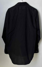 Load image into Gallery viewer, Calvin Klein Mens Black Long Sleeve Slim Fit Non-Iron Dress Shirt Size 16 1/2
