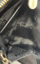 Load image into Gallery viewer, Michael Kors Womens Black Leather ID & Card Slots Round Keychain Zip Coin Wallet