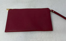 Load image into Gallery viewer, Michael Kors Womens Dark Red Leather Studded Wristlet Wallet Bag