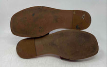 Load image into Gallery viewer, Michael Kors Womens Burgundy Gold Open Toe Slip-On Slide Sandals Size 10