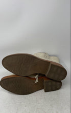 Load image into Gallery viewer, Sam & Libby Womens Beige Leather Round Toe Side Zip Cowboy Western Boots Sz 9.5
