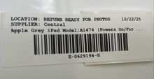 Load image into Gallery viewer, Apple iPad Air A1474 Gray 9.7 Inch Touch Screen IOS Tablet Powers On For Parts