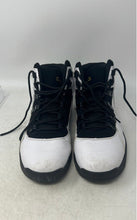Load image into Gallery viewer, Shaq Mens Full Press White Black Leather Lace-Up Mid Top Basketball Shoes 8.5M