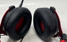 Load image into Gallery viewer, Red And Black Boom Microphone Adjustable Headband Over-Ear Wired Gaming Headset