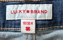 Load image into Gallery viewer, Lucky Brand Womens Blue Denim Dark Wash Stretch Skinny Leg Jeans Size 10/30 R