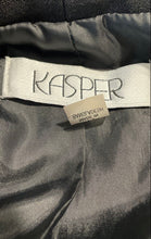Load image into Gallery viewer, Kasper Womens Black 3/4 Sleeve Shawl Lapel Open Front Blazer Size 14