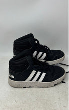 Load image into Gallery viewer, Adidas Kids Hoops 2.0 Mid FY6468 Black White Lace-Up Sneaker Shoes Size 4.5