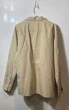 Load image into Gallery viewer, Calvin Klein Mens Beige Long Sleeve Collared Classic Fit Button-Up Shirt Size L