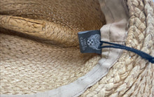 Load image into Gallery viewer, Vince Camuto Womens Beige Woven Straw Lightweight Wide Brim Panama Sun Hat