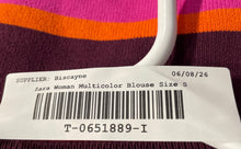Load image into Gallery viewer, Zara Womens Multicolor Striped Knitted Sleeveless Cropped Tank Top Size Small