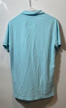 Load image into Gallery viewer, U.S. Polo Assn. Mens Light Turquoise Short Sleeve Button Front Polo Shirt Size S