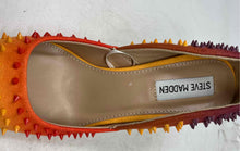 Load image into Gallery viewer, Steve Madden Womens Testy Multicolor Studded Slip-On High D'Orsay Heels Size 7M