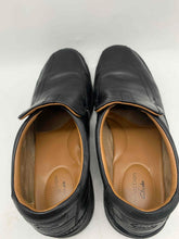 Load image into Gallery viewer, Clarks Mens 14885 Black Leather Round Toe Slip-On Loafer Shoes Size 12