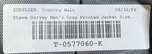 Load image into Gallery viewer, Steve Harvey Mens Gray Pinstripe Long Sleeve Two-Button Blazer Size 54L/50L