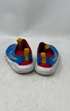 Load image into Gallery viewer, Nike Boys Flex Runner 2 DJ6039-402 Blue Red Yellow Slip-On Sneaker Shoes Size 8C